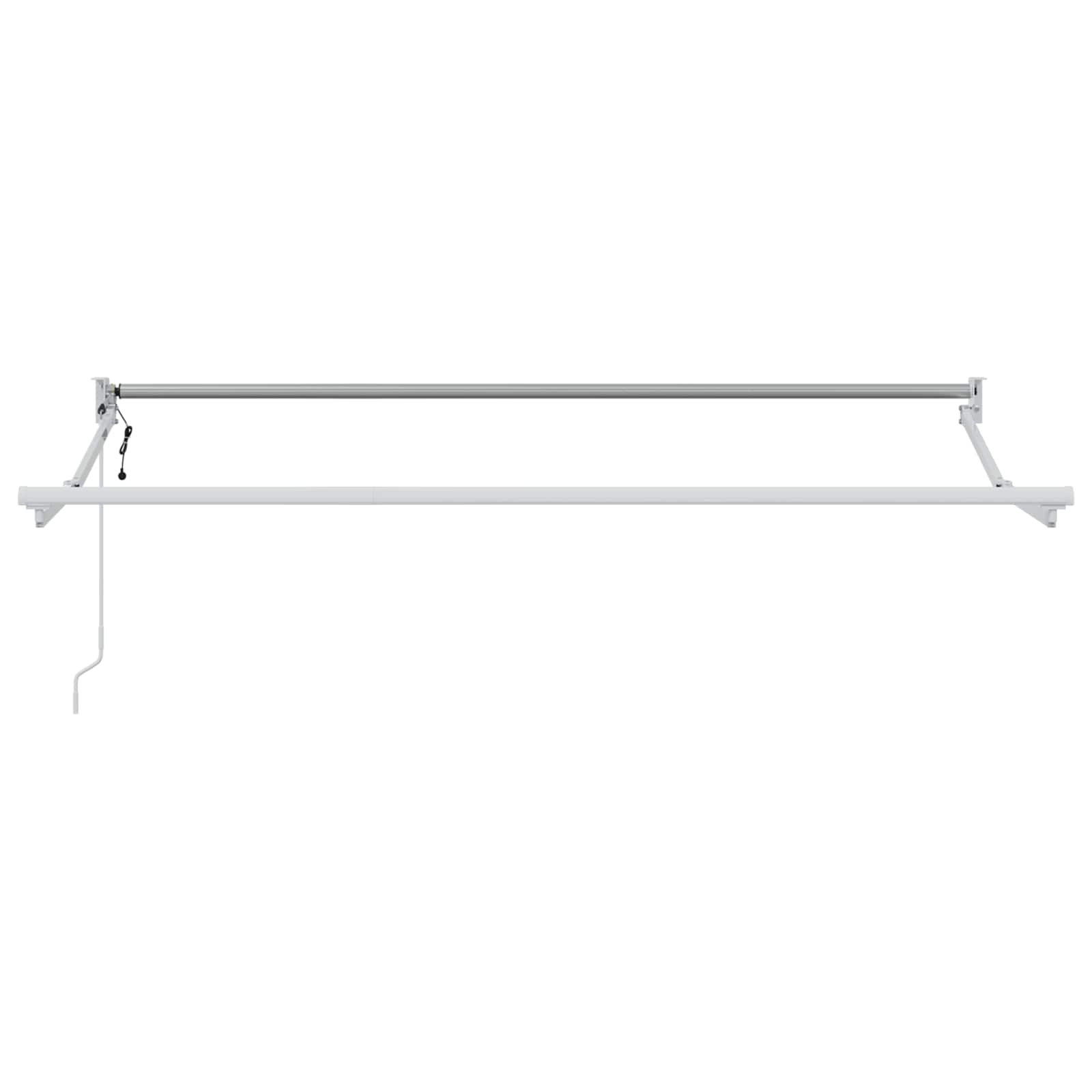 vidaXL Elektrisches Markisenrahmen Weiß 2,5 x 2 m Aluminium