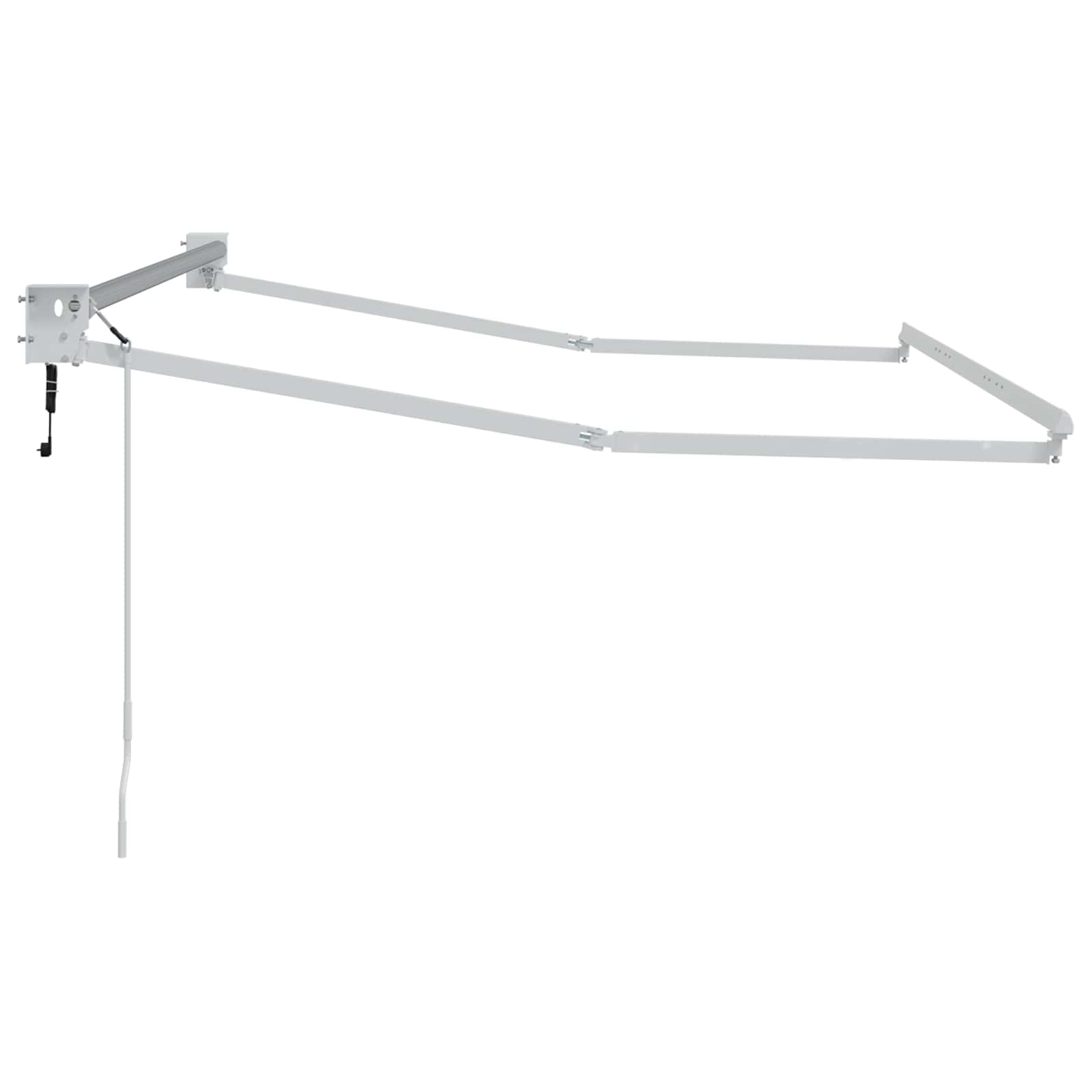 vidaXL Elektrisches Markisenrahmen Weiß 2,5 x 2 m Aluminium