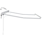 vidaXL Elektrische Markisenrahmen mit LEDs Weiß 2,5 x 2 m Aluminium