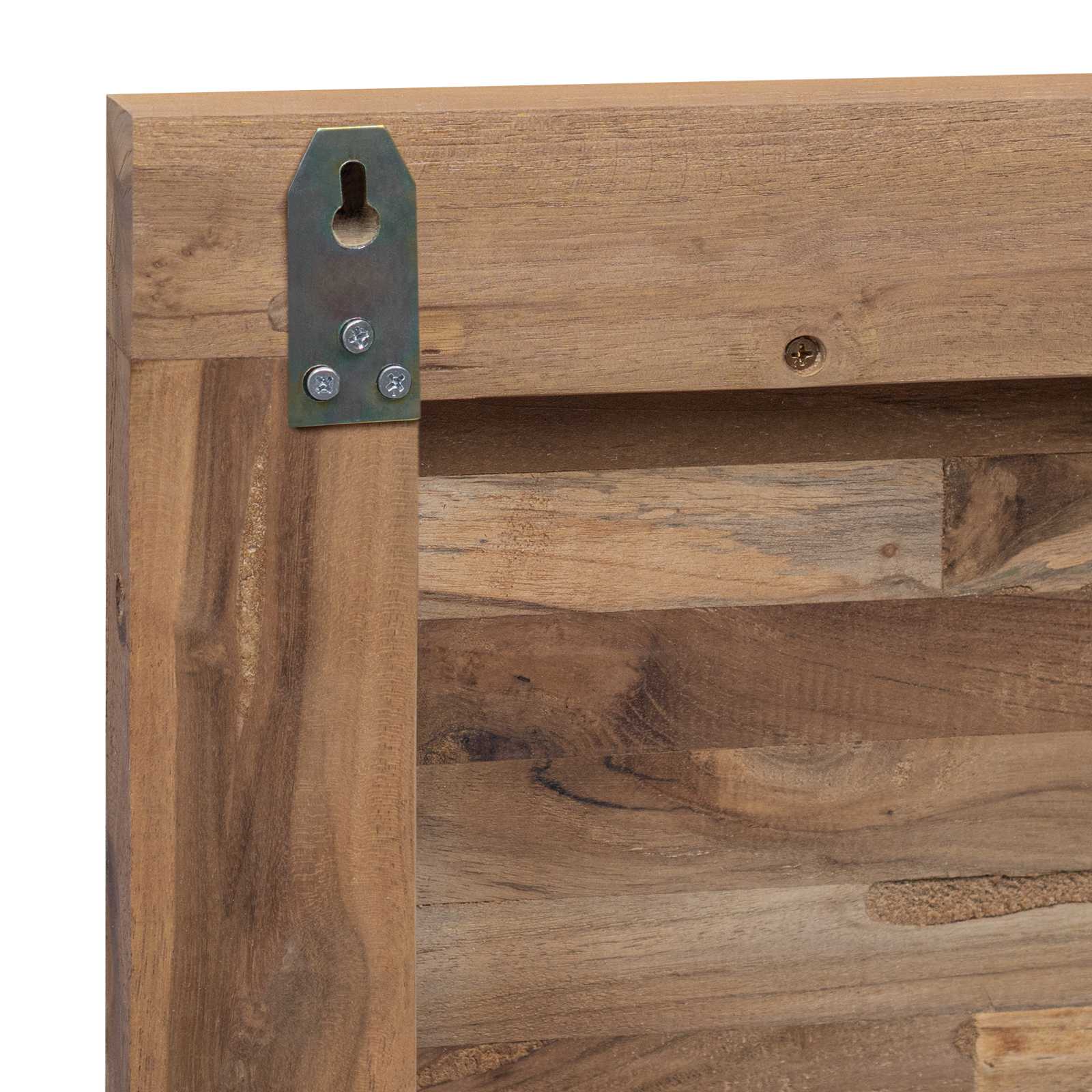 vidaXL Kopfteil Natur Massivholz Teak