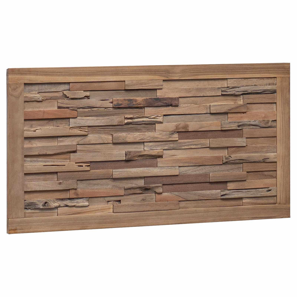 vidaXL Kopfteil Natur Massivholz Teak