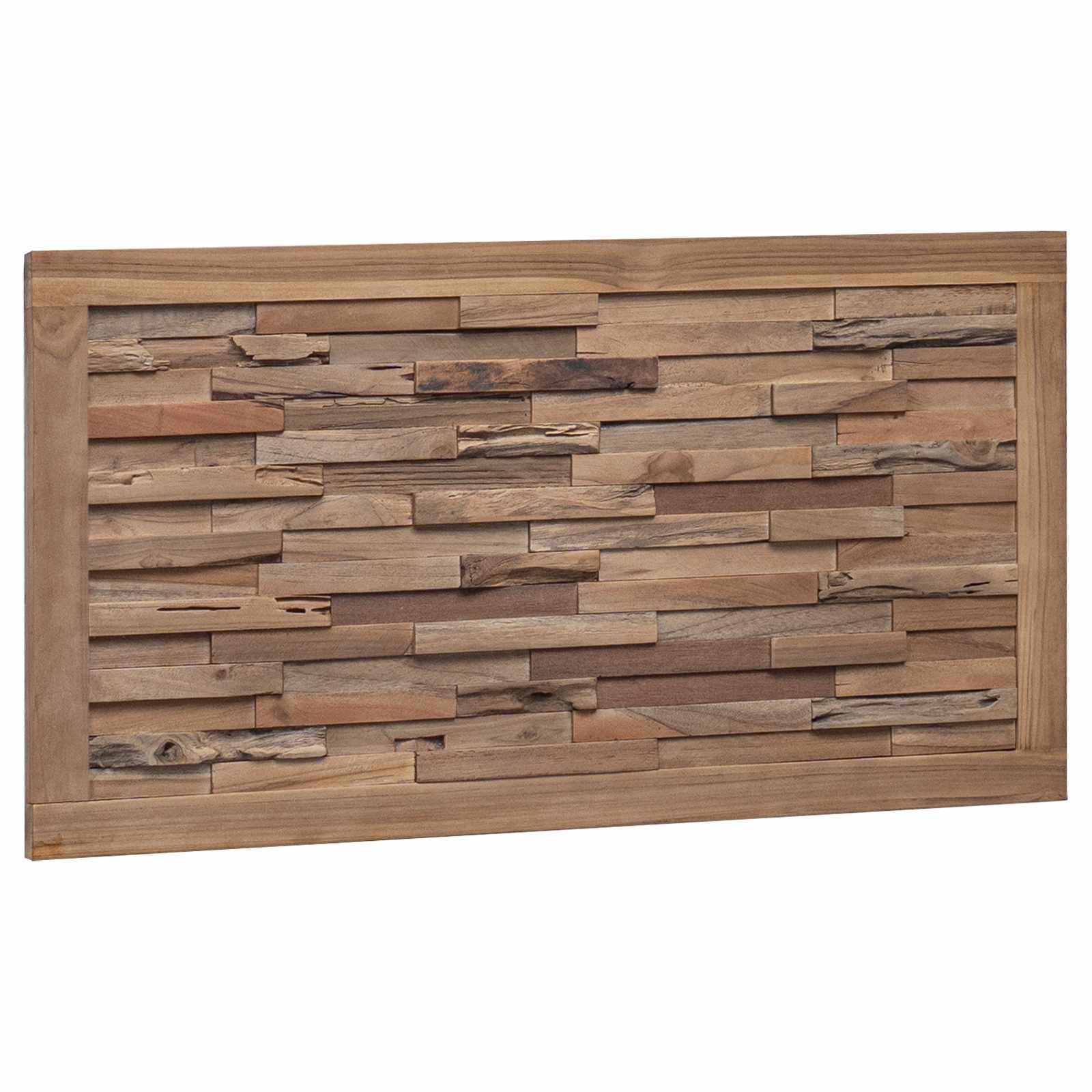 vidaXL Kopfteil Natur Massivholz Teak