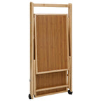 vidaXL Küchenwagen mit Rädern Hellbraun 65 x 40,5 x 76,5 cm Bambus