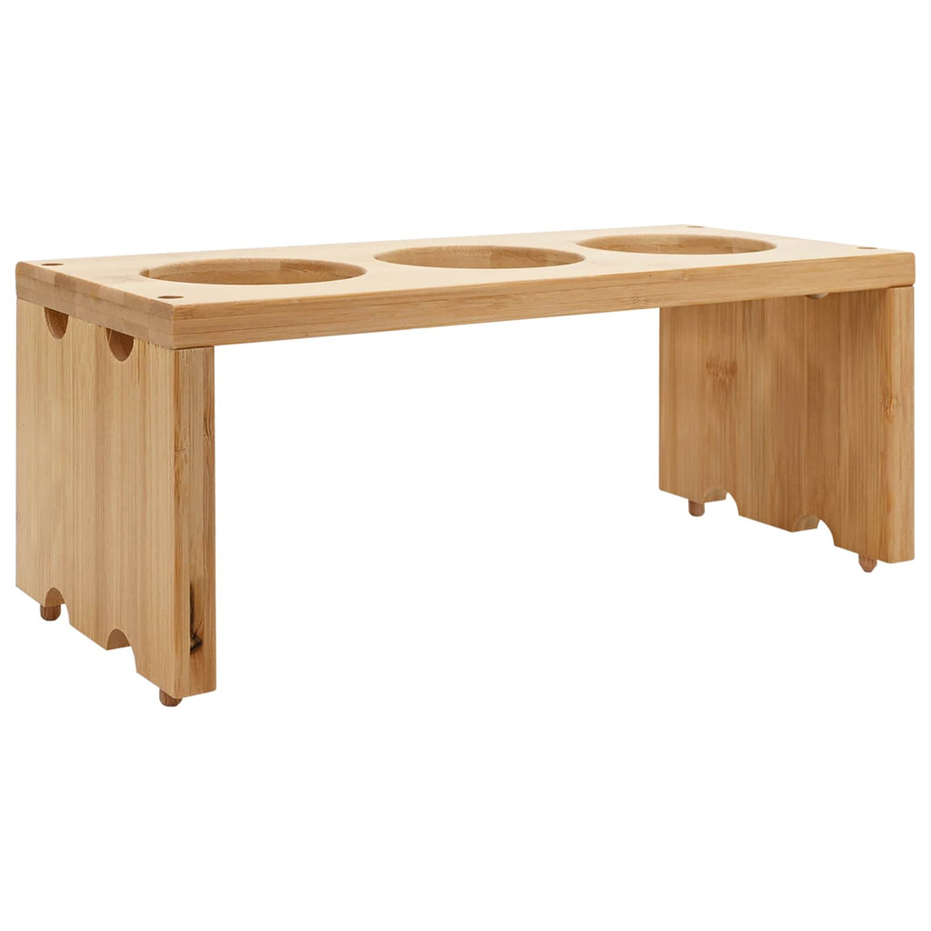 vidaXL Küchenwagen mit Rädern Hellbraun 65 x 40,5 x 76,5 cm Bambus