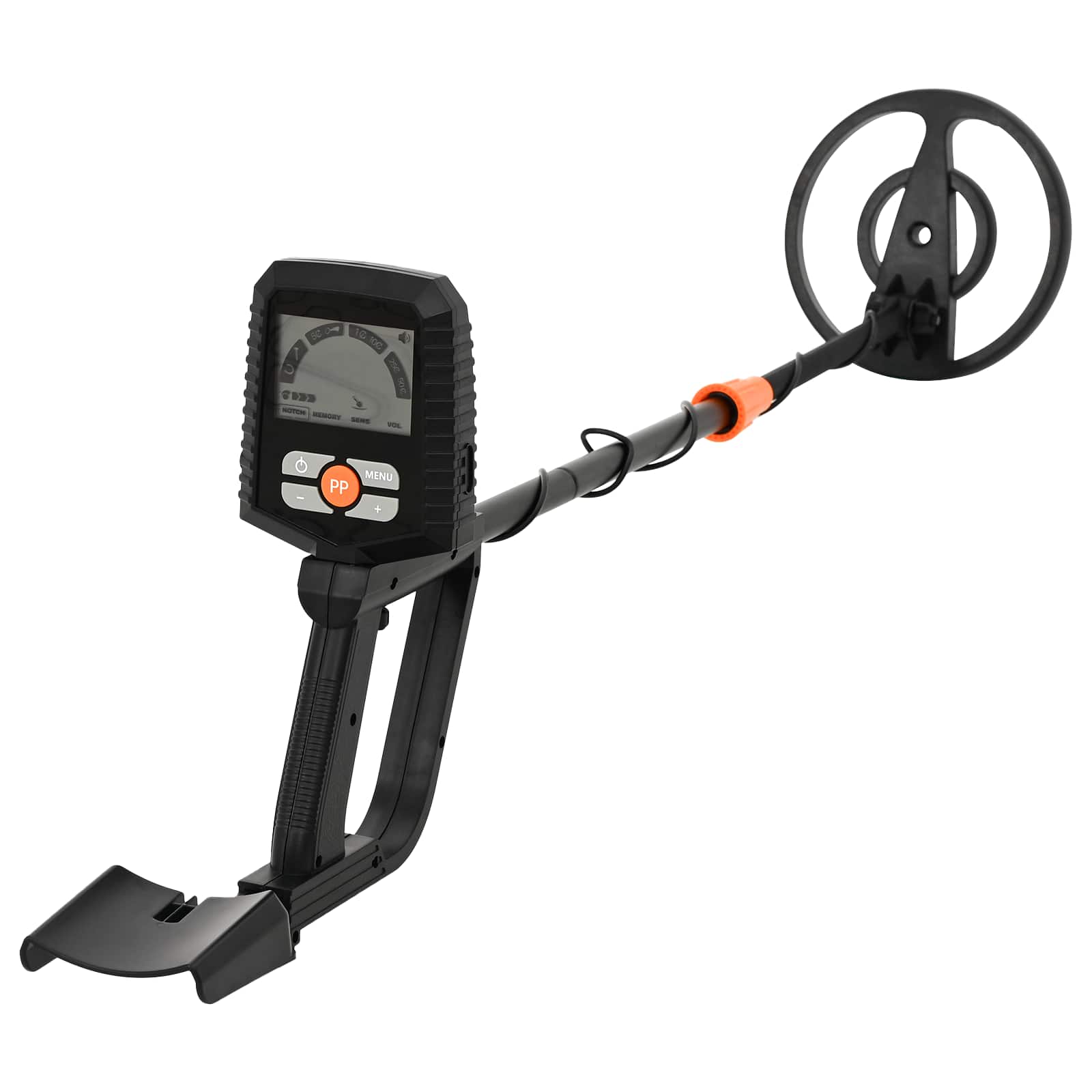 vidaXL Metalldetektor mit LCD-Display 3 Modi 19 cm Spule Schwarz