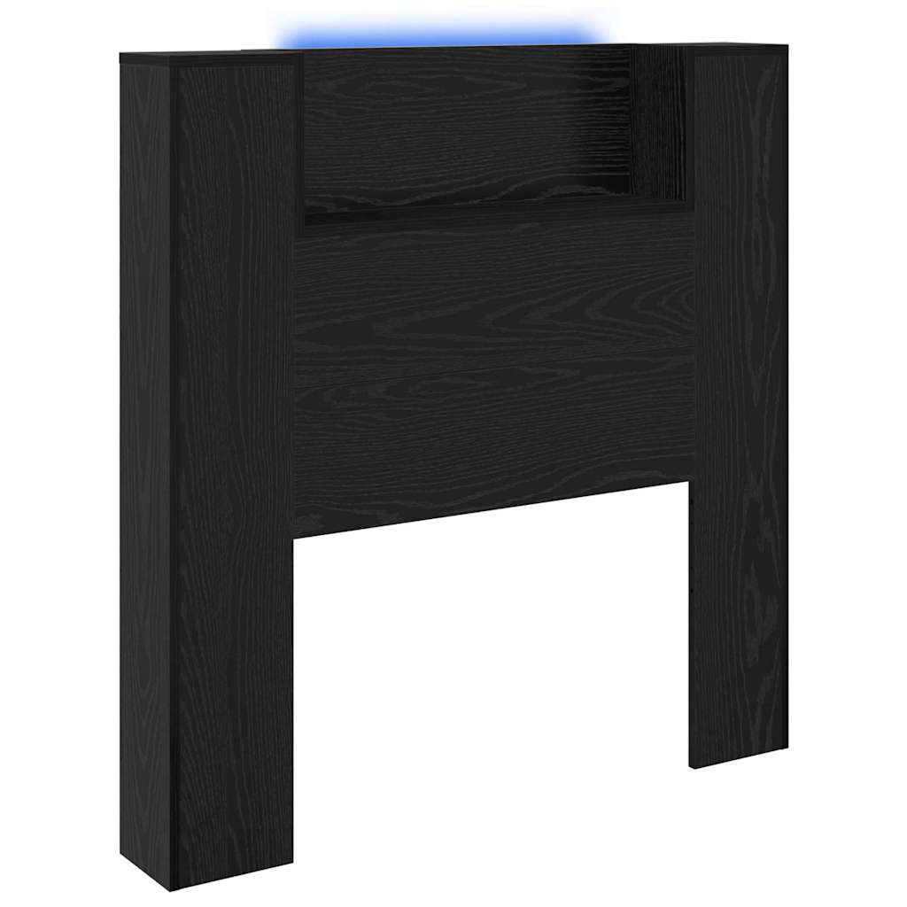 vidaXL Kopfteil Schwarze Eiche Holzwerkstoff