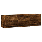 vidaXL Fernsehschrank mit LED Geräucherte Eiche 140 x 34 x 40 cm