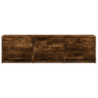 vidaXL Fernsehschrank mit LED Geräucherte Eiche 140 x 34 x 40 cm