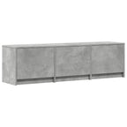 vidaXL Fernsehschrank mit LED Betongrau 140 x 34 x 40 cm Holzwerkstoff