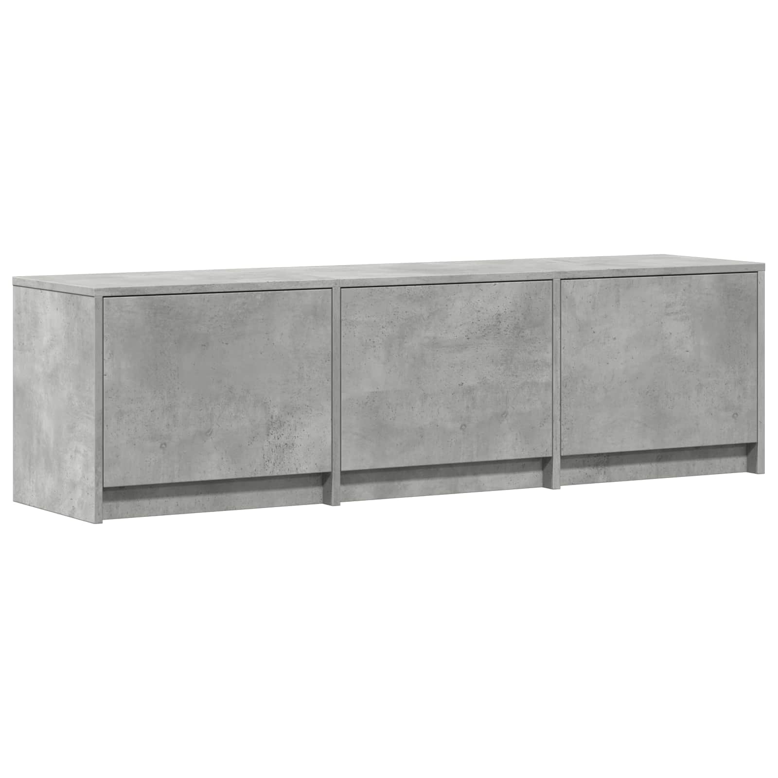vidaXL Fernsehschrank mit LED Betongrau 140 x 34 x 40 cm Holzwerkstoff