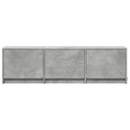 vidaXL Fernsehschrank mit LED Betongrau 140 x 34 x 40 cm Holzwerkstoff