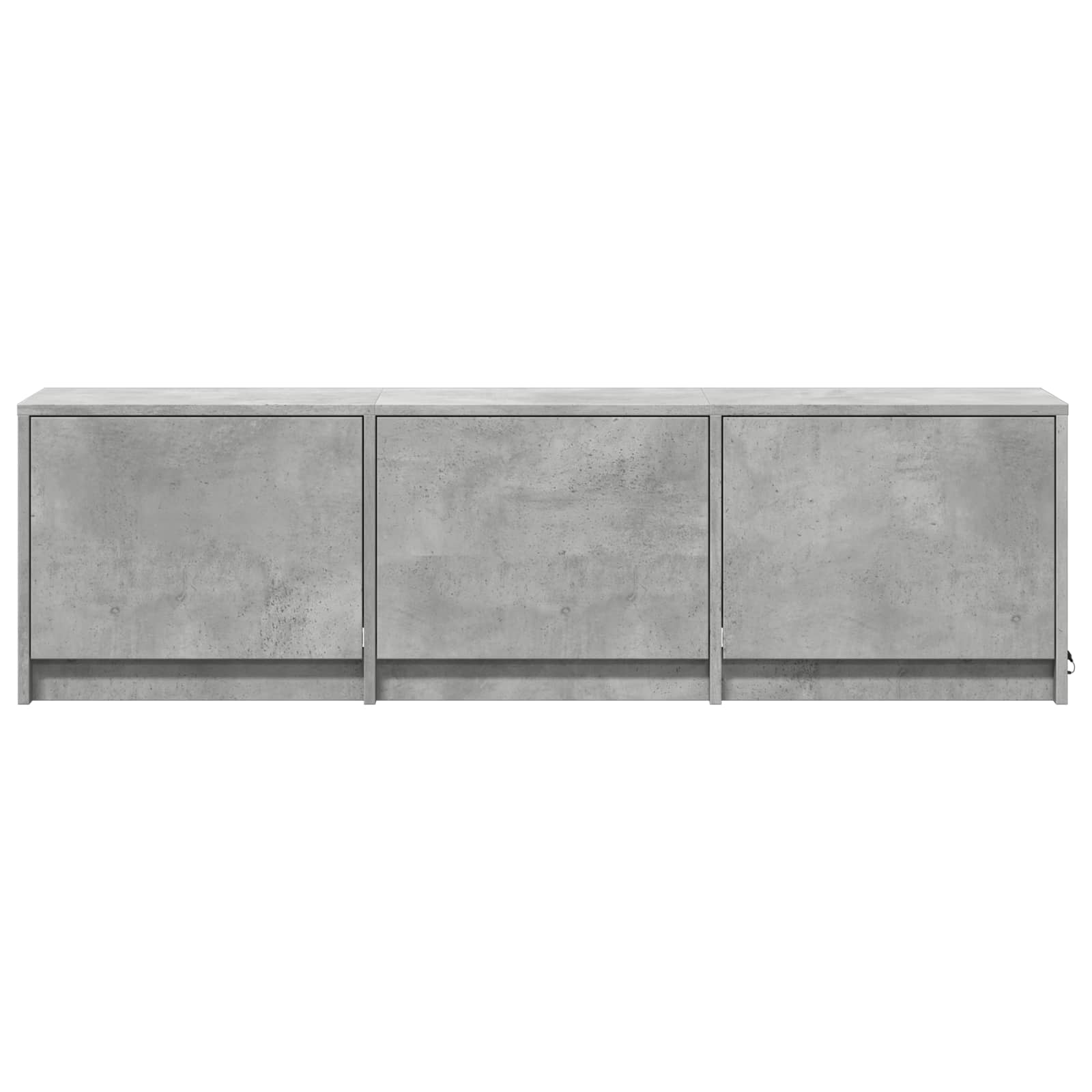 vidaXL Fernsehschrank mit LED Betongrau 140 x 34 x 40 cm Holzwerkstoff