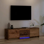 vidaXL Fernsehschrank mit LED Altholz 140 x 34 x 40 cm Holzwerkstoff