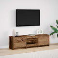 vidaXL Fernsehschrank mit LED Altholz 140 x 34 x 40 cm Holzwerkstoff