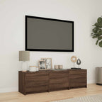 vidaXL Fernsehschrank mit LED Braun Eichen-Optik 140 x 34 x 40 cm