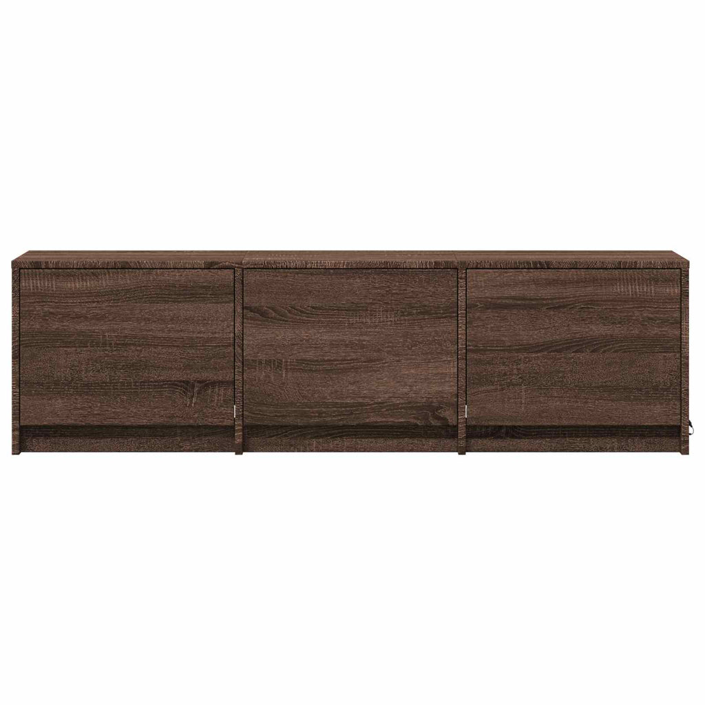 vidaXL Fernsehschrank mit LED Braun Eichen-Optik 140 x 34 x 40 cm