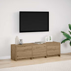vidaXL Fernsehschrank mit LED Kunsthandwerk Eiche 140 x 34 x 40 cm