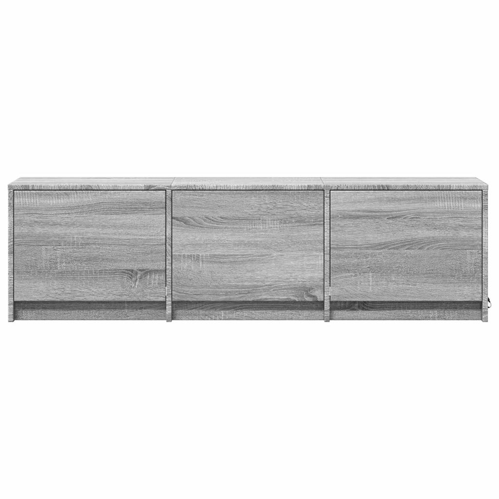 vidaXL Fernsehschrank mit LED mit LED Graues Sonoma 140 x 34 x 40 cm