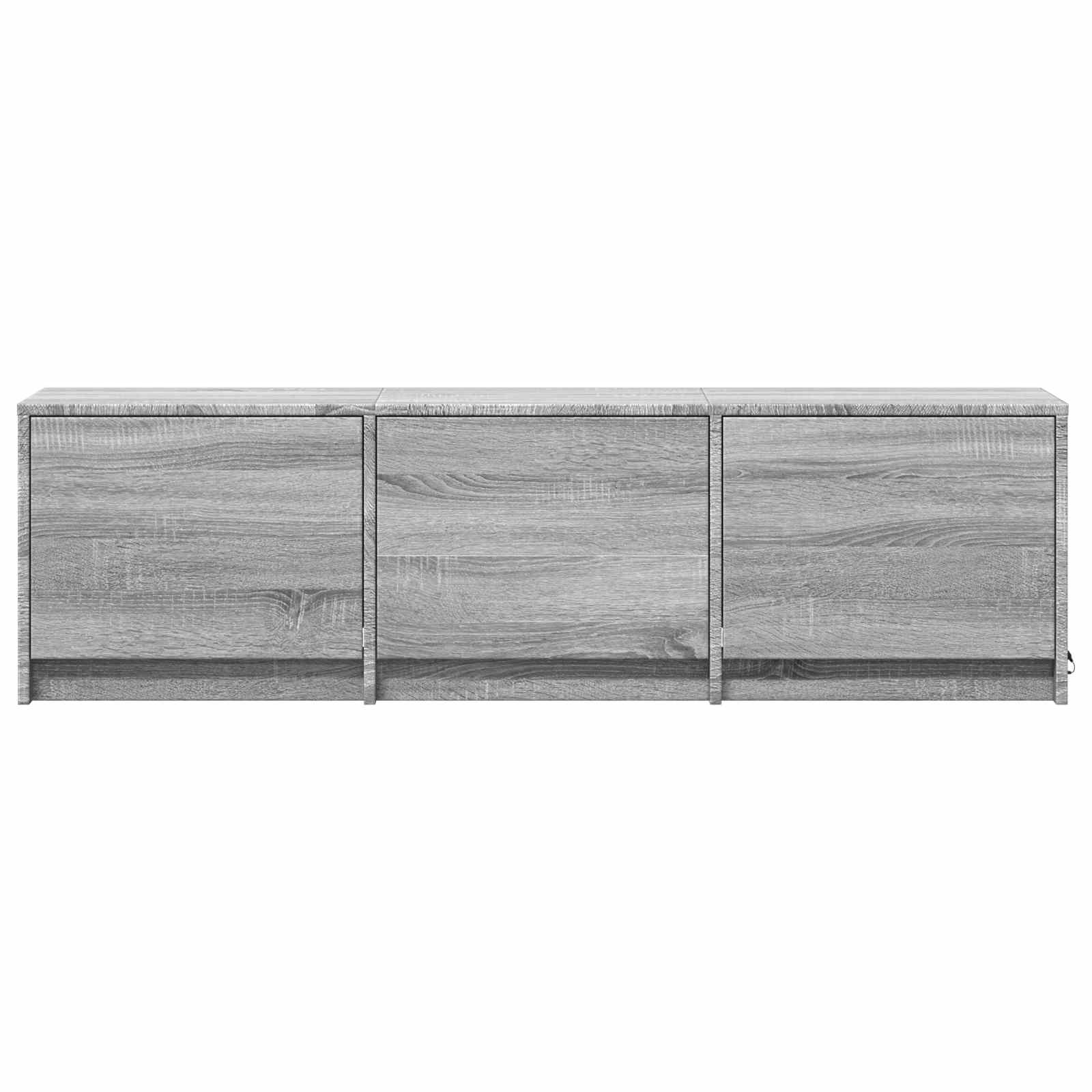 vidaXL Fernsehschrank mit LED mit LED Graues Sonoma 140 x 34 x 40 cm