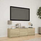 vidaXL Fernsehschrank mit LED mit LED Sonoma-Eiche 140 x 34 x 40 cm