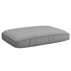 vidaXL Sofa Set mit Kissen Uni Grau 133 x 92 x 69 cm Massivholz Akazie