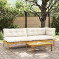 vidaXL 3 Stück Garten Pallet Sofa Einheiten Massivholz Akazie