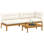vidaXL 3 Stück Garten Pallet Sofa Einheiten Massivholz Akazie