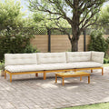 vidaXL 4 Stück Garten Pallet Sofa Einheiten Massivholz Akazie Natur