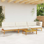 vidaXL 4 Stück Garten Pallet Sofa Einheiten Massivholz Akazie Natur
