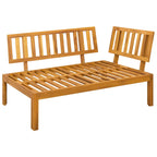 vidaXL Garten Pallet Sofa Einheiten 2 Stück Natürlich und Cremweiß