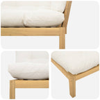 vidaXL Garten Pallet Sofa Einheiten 2 Stück Hellbraun und Cremeweiß