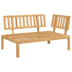vidaXL Sofa Set mit Kissen Uni 3 pcs Anthrazit Massivholz Akazie