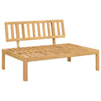 vidaXL Sofa Set mit Kissen Uni 4 pcs Anthrazit Massivholz Akazie