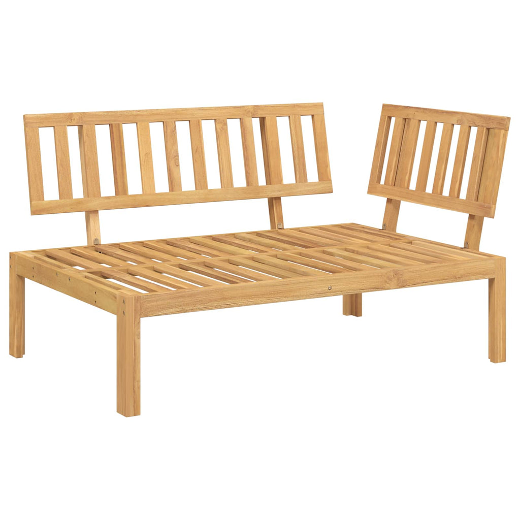 vidaXL Sofa Set mit Kissen Uni 5 pcs Anthrazit Massivholz Akazie