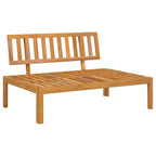 vidaXL Sofa Set 6 pcs Grau Massivholz Akazie