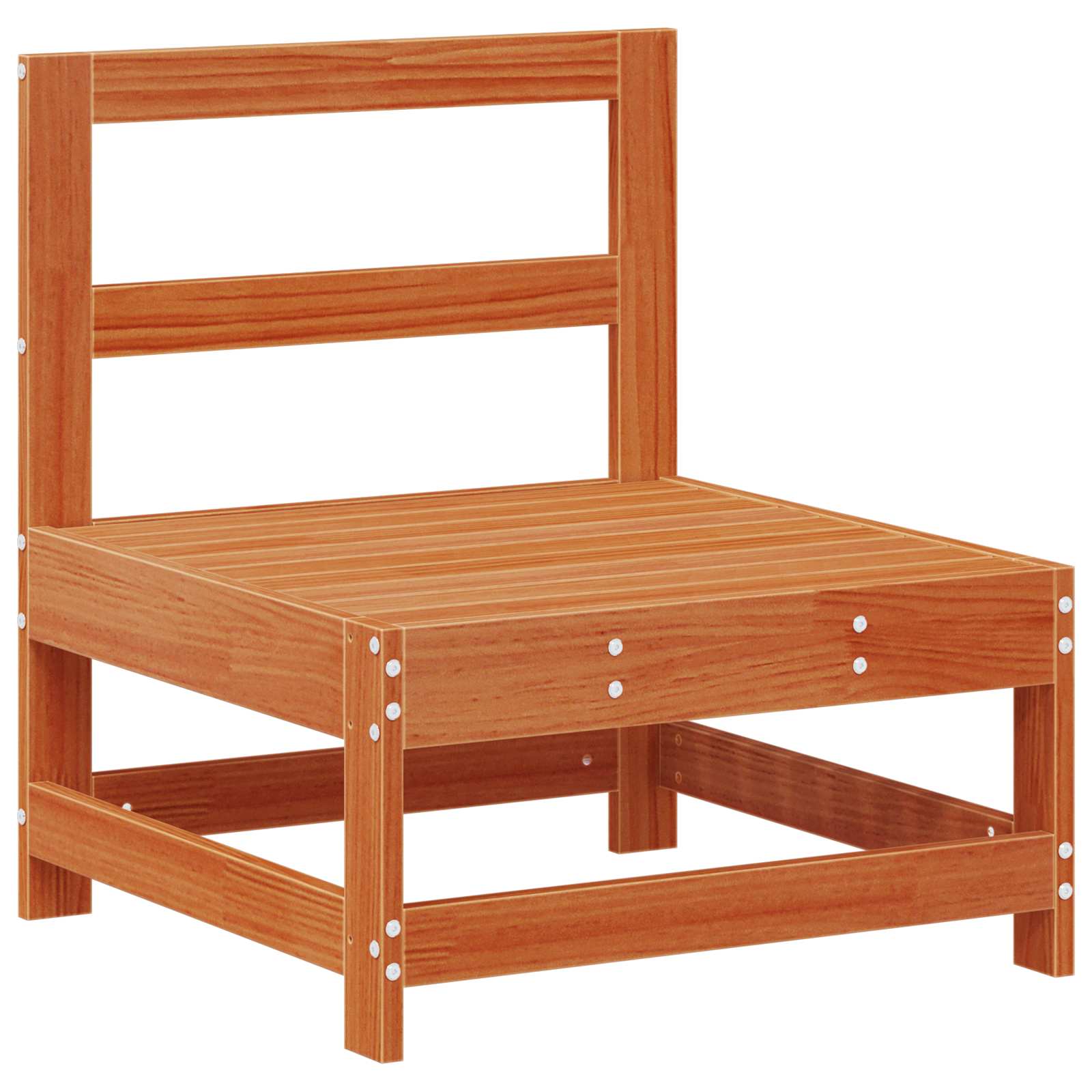 vidaXL Garten-Lounge-Set 8 pcs Wachsbraun Massives Kiefernholz