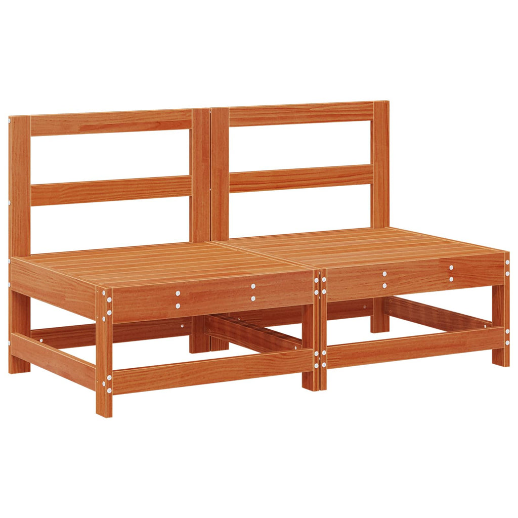 vidaXL Garten-Lounge-Set 8 pcs Wachsbraun Massives Kiefernholz