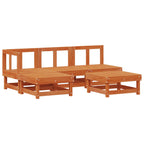 vidaXL Garten-Lounge-Set 13 pcs Wachsbraun Massives Kiefernholz