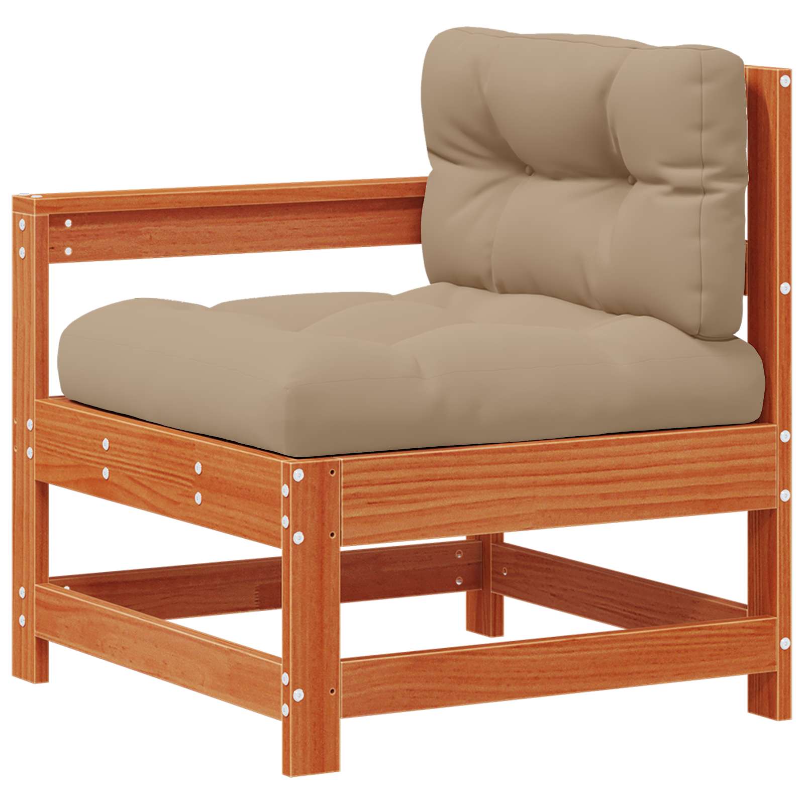 vidaXL Garten-Lounge-Set 7 pcs Wachsboden Kiefer Massives Kiefernholz