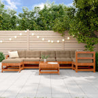 vidaXL Garten-Lounge-Set 8 pcs Wachsboden Kiefer Massives Kiefernholz
