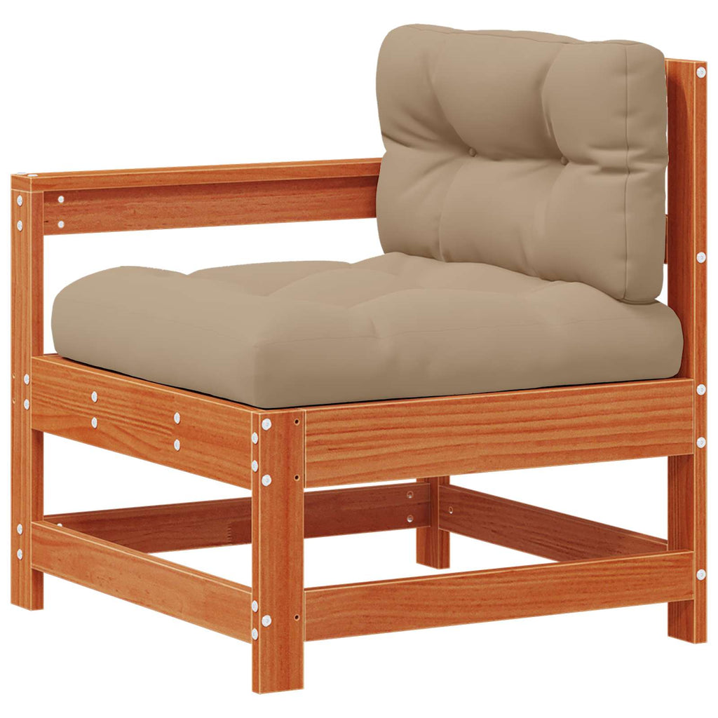 vidaXL Garten-Lounge-Set 10 pcs Wachsboden Kiefer Massives Kiefernholz