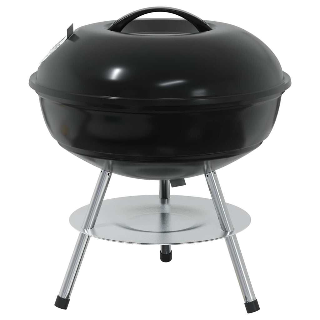 vidaXL Holzkohlegrill Schwarz 36,5 x 36,5 x 40 cm