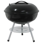 vidaXL Holzkohlegrill Schwarz 36,5 x 36,5 x 40 cm