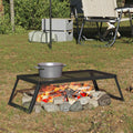 vidaXL Faltbarer Campinggrill Schwarz 58 x 31 x 2 cm Legierter Stahl