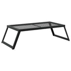 vidaXL Faltbarer Campinggrill Schwarz 58 x 31 x 2 cm Legierter Stahl