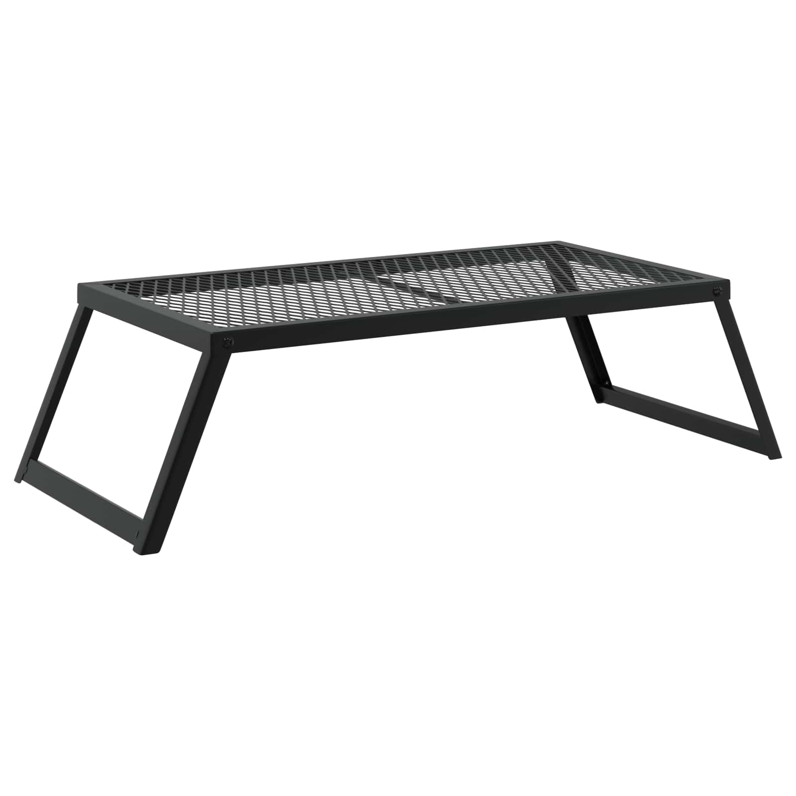 vidaXL Faltbarer Campinggrill Schwarz 58 x 31 x 2 cm Legierter Stahl