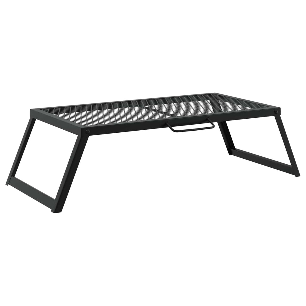 vidaXL Faltbarer Campinggrill Schwarz 58 x 31 x 2 cm Legierter Stahl