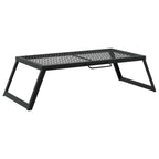 vidaXL Faltbarer Campinggrill Schwarz 58 x 31 x 2 cm Legierter Stahl