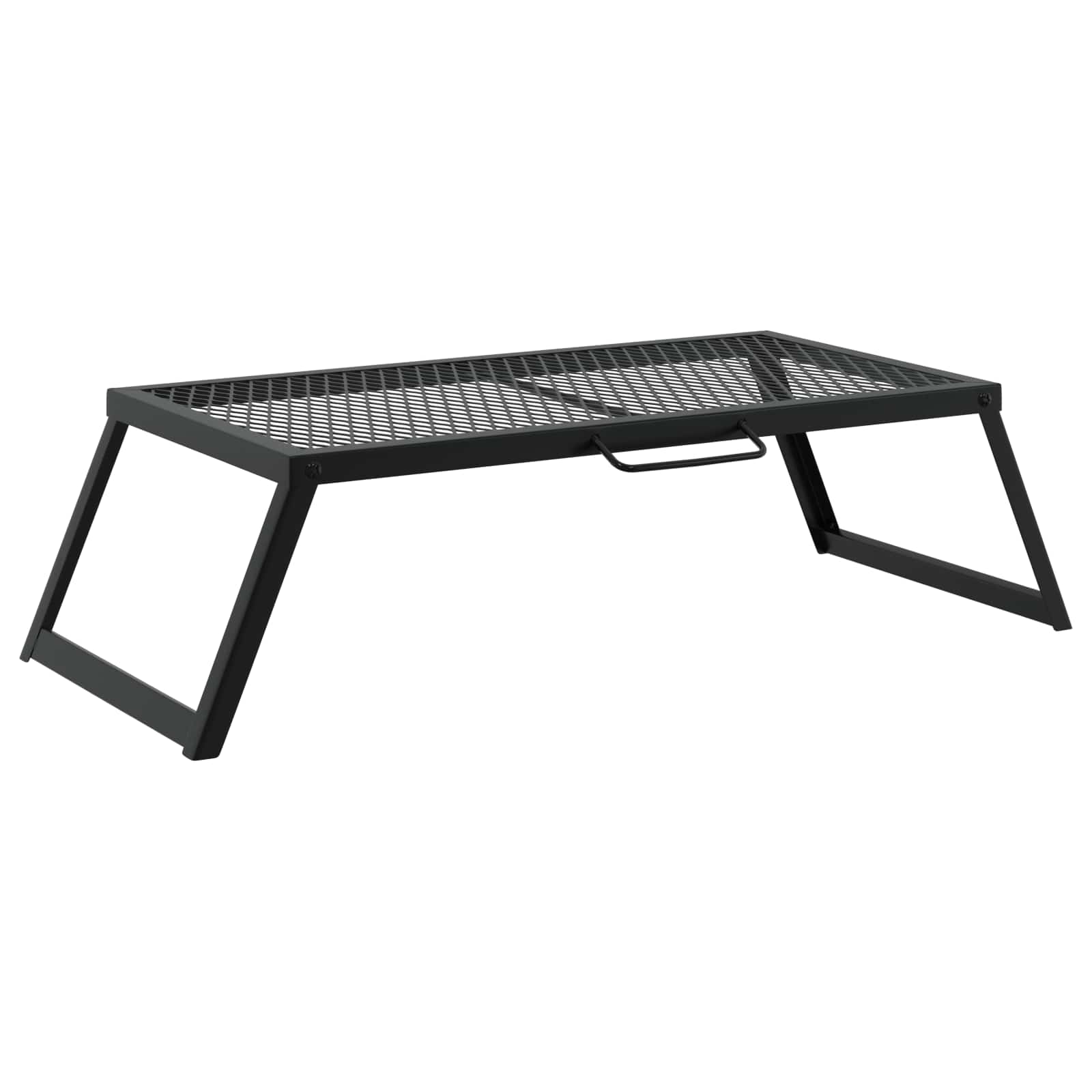 vidaXL Faltbarer Campinggrill Schwarz 58 x 31 x 2 cm Legierter Stahl