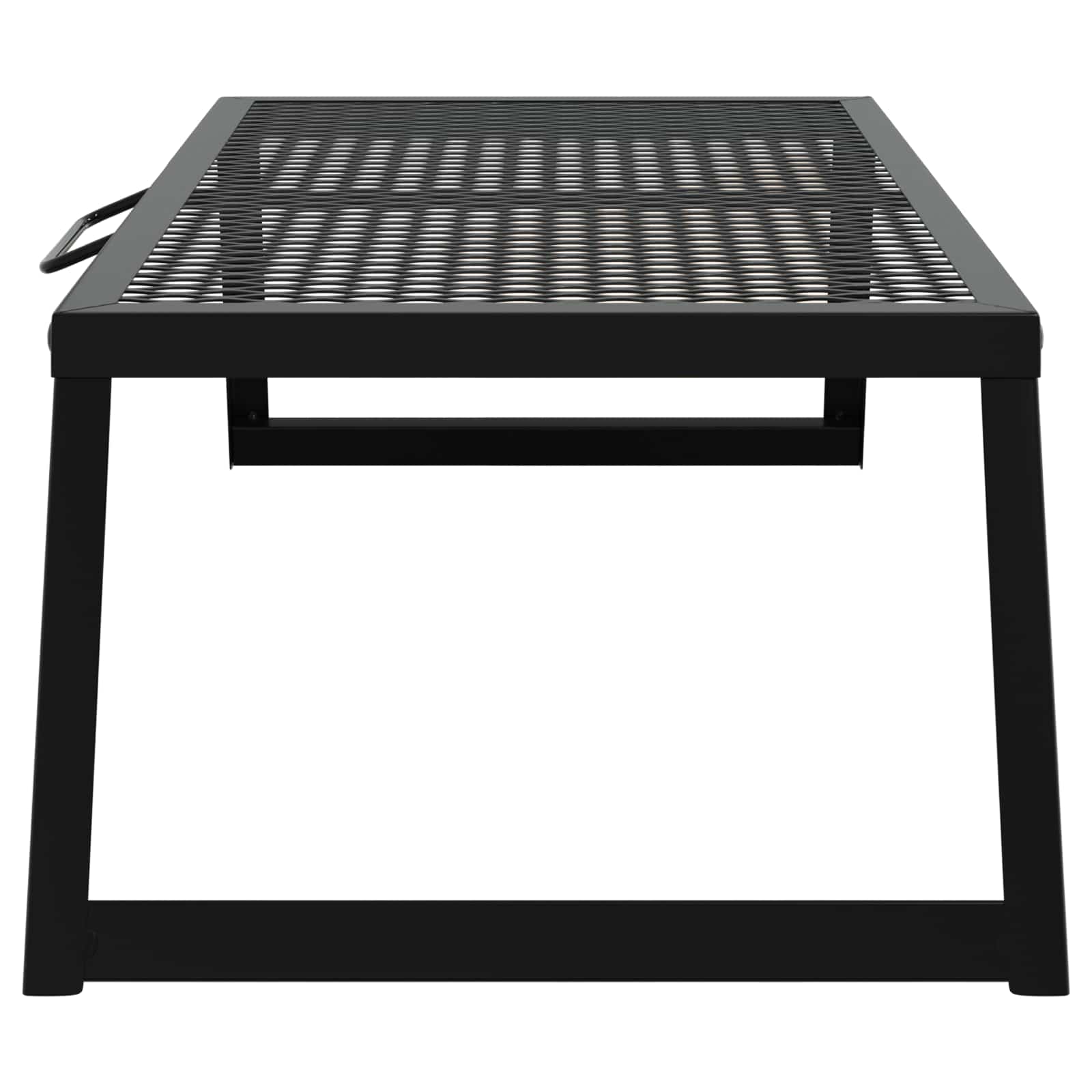 vidaXL Faltbarer Campinggrill Schwarz 58 x 31 x 2 cm Legierter Stahl
